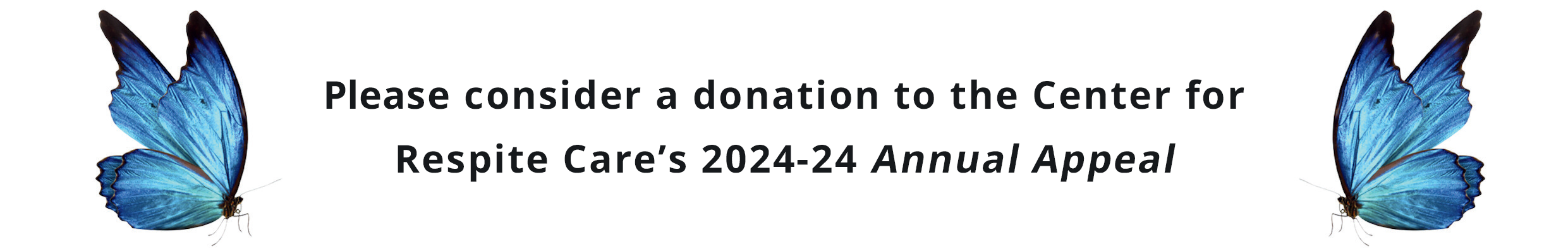 Please consider a donation to the Center for Respite Care’s 2024-24 Annual Appeal